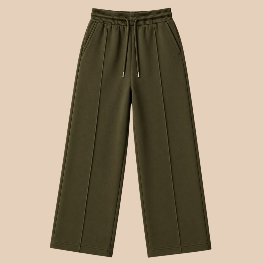 Everyday Baggy Trousers (Olive green)