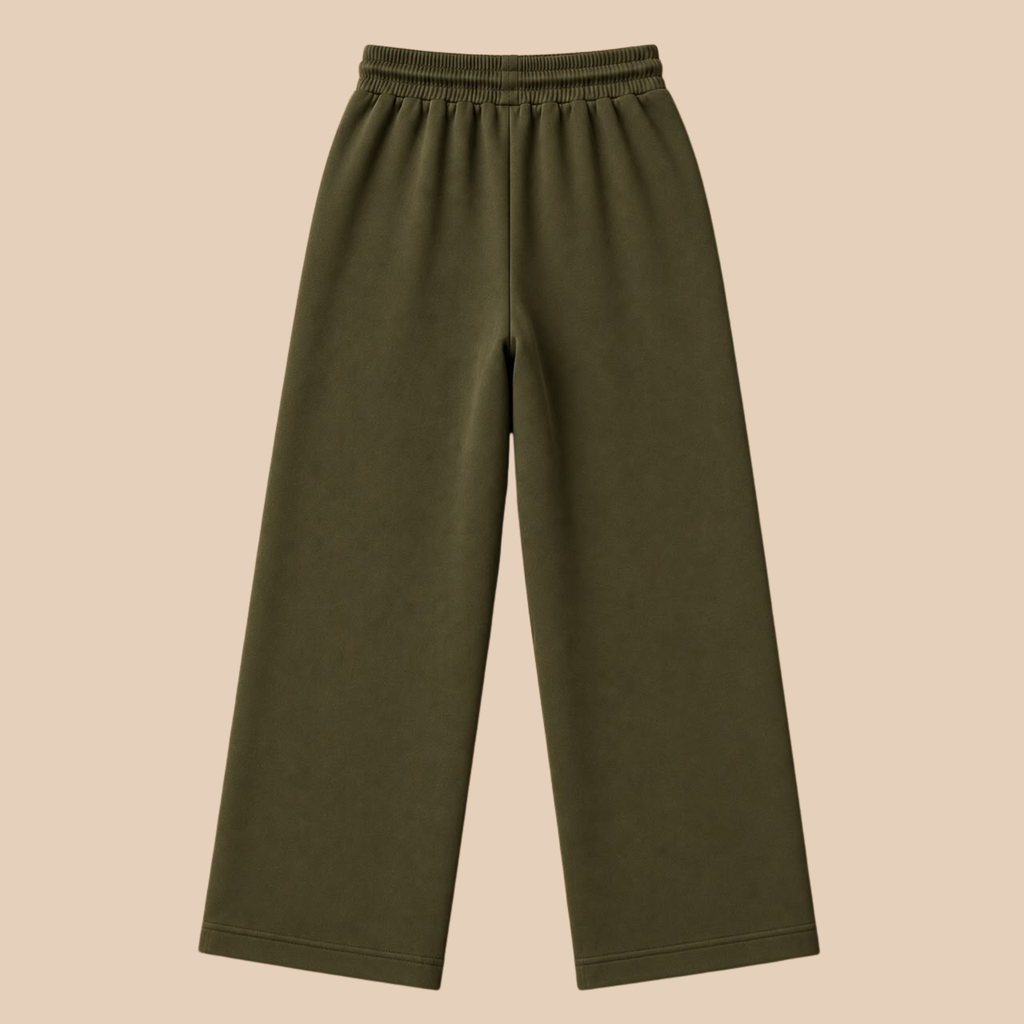 Everyday Baggy Trousers (Olive green)
