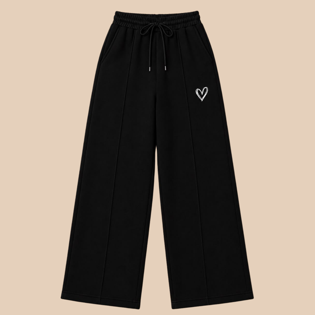 Minimal Heart Baggy Trousers