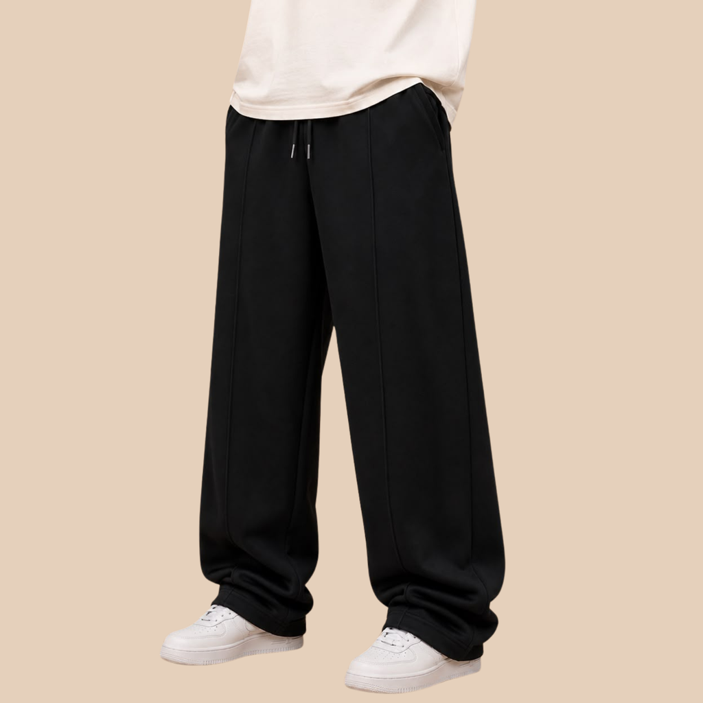 Everyday Baggy Trousers (Black)