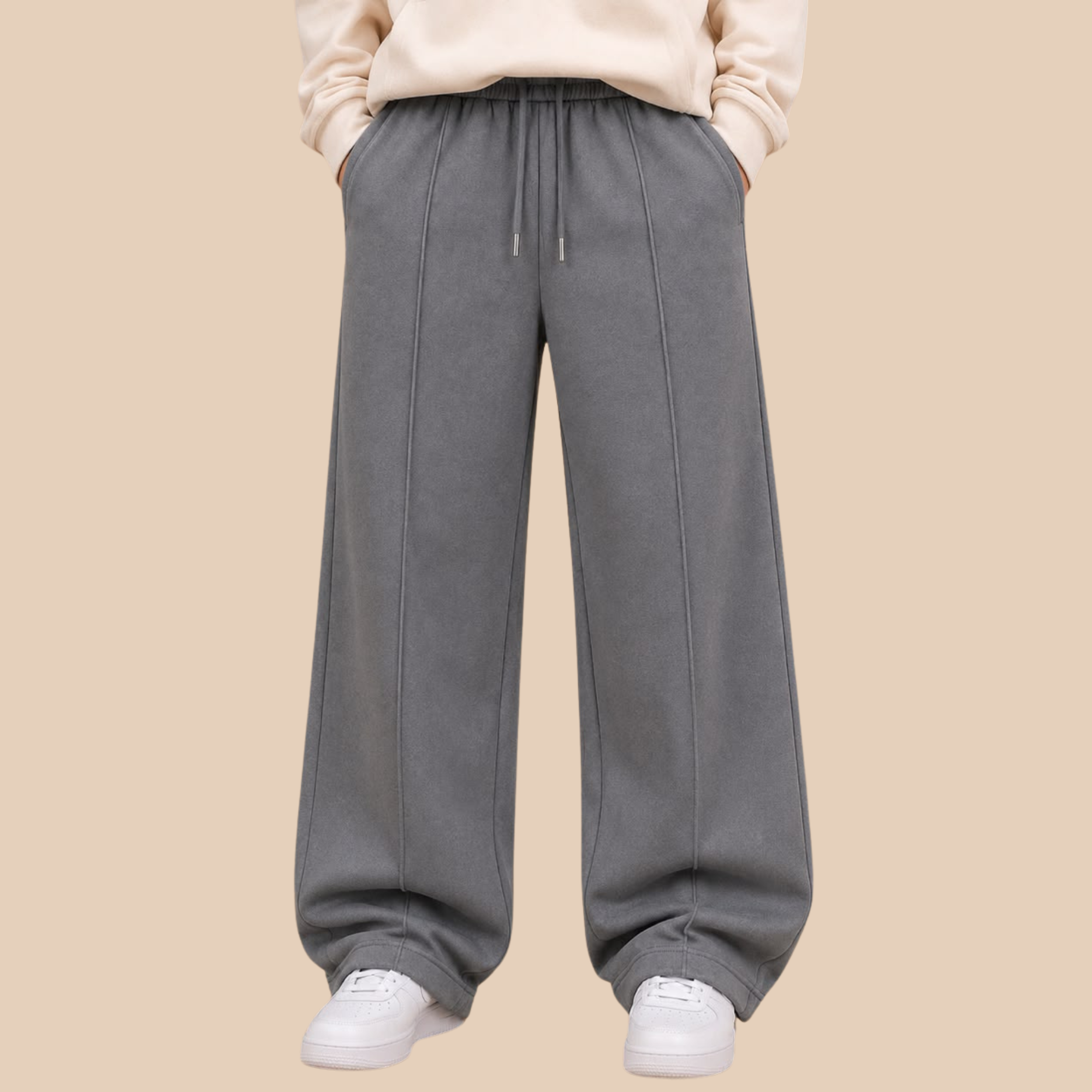 Everyday Baggy Trousers (Grey)