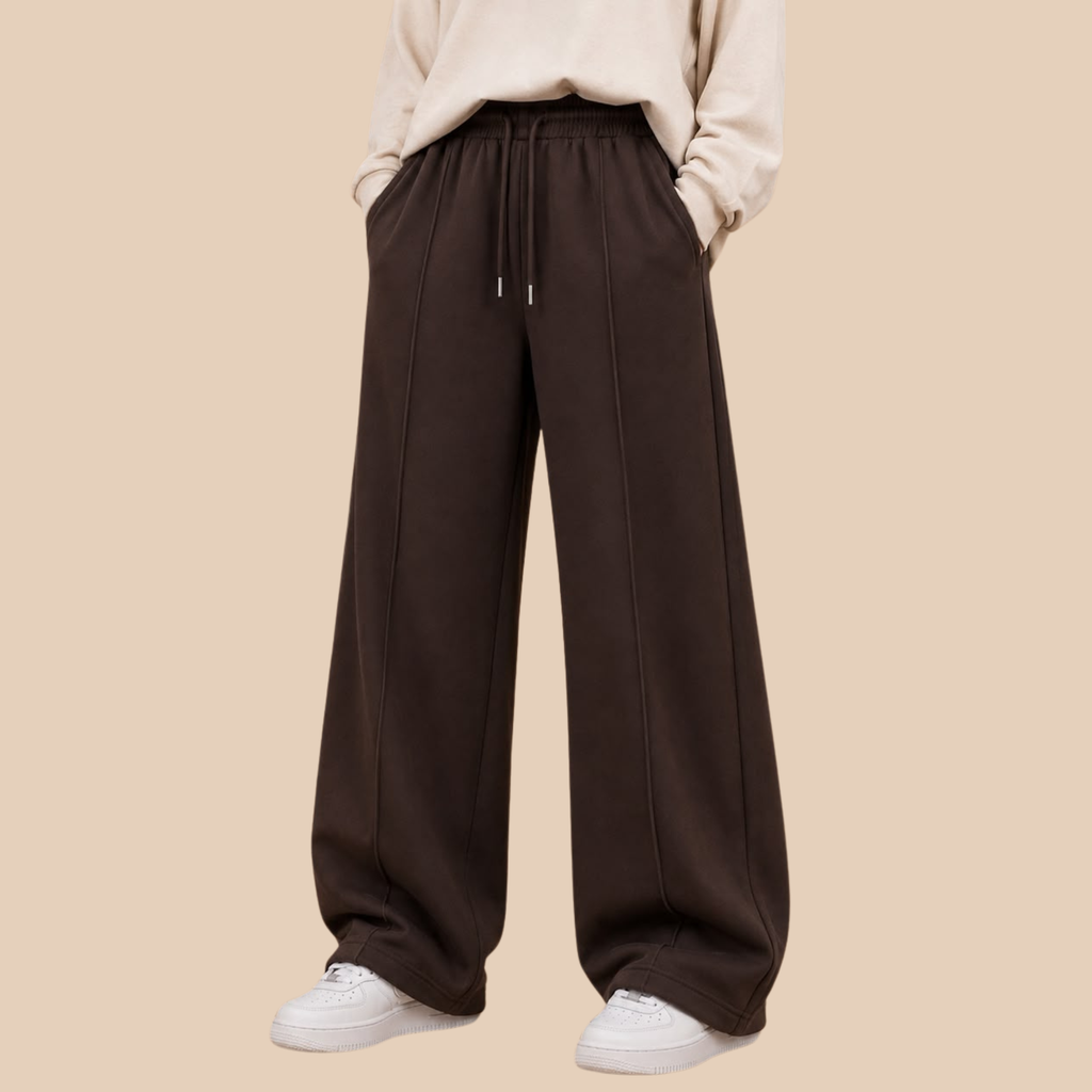 Everyday Baggy Trousers (Brown)