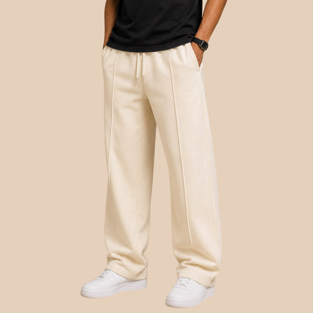 Everyday Baggy Trousers (Off White)