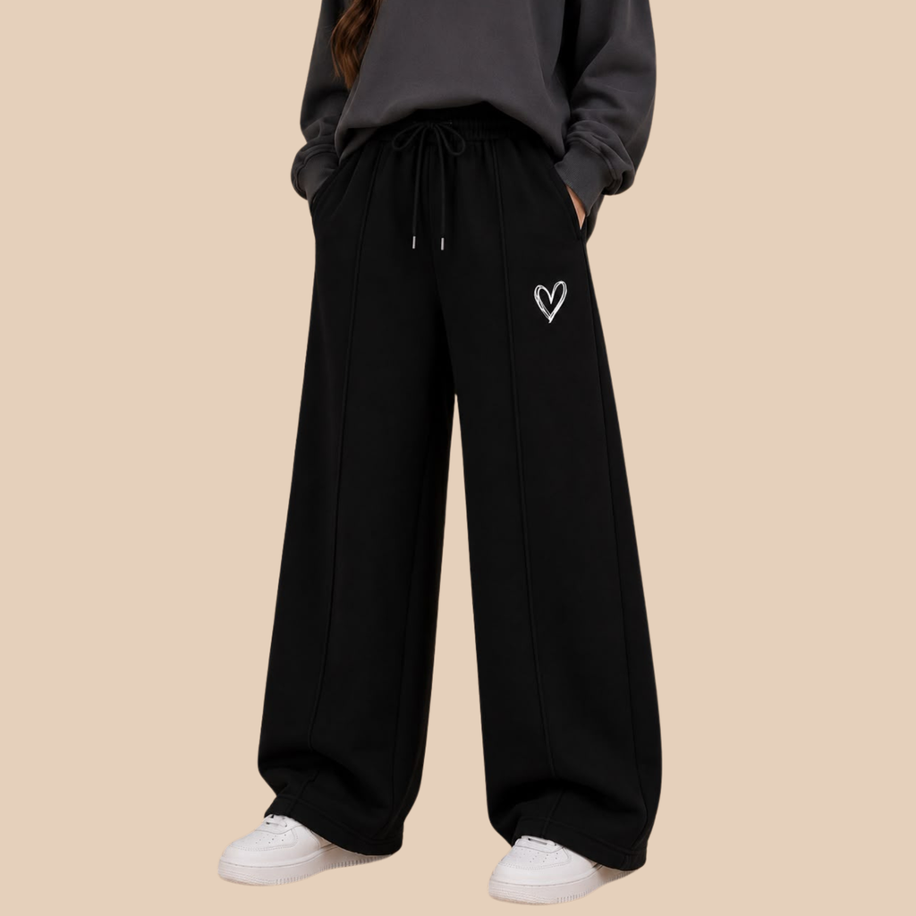 Minimal Heart Baggy Trousers